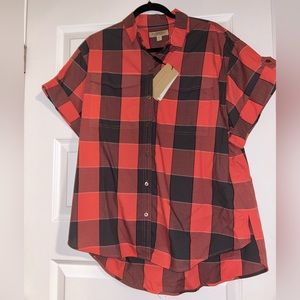 New Burberry Plaid Button-down